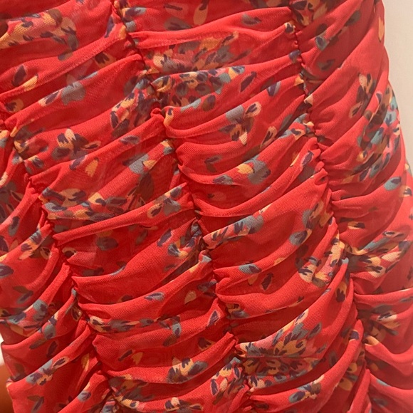 NWT Elegant Red Floral Free People Dress - Picture 6 of 9